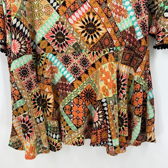 Uncle Frank Boho Drop Waist Bell Sleeve Dress Sz S - Picture 6 of 16